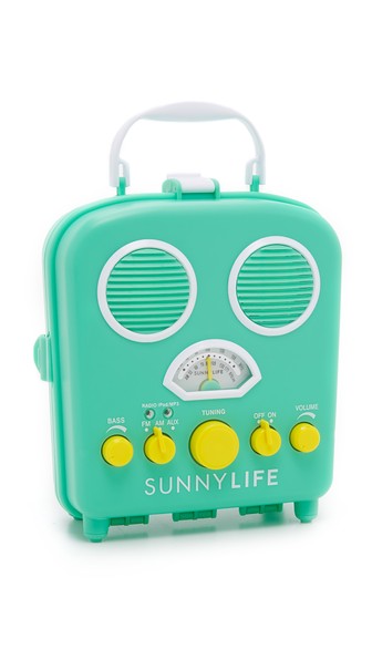 SunnyLife Beach Sounds Speaker & Radio Biscay Green Shopbop
