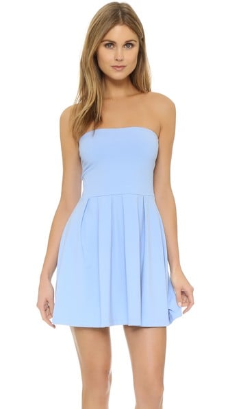 Susana Monaco Harlow Strapless Mini Dress Vista Blue