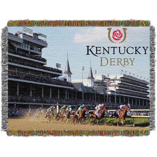 THE NORTHWEST COMPANY KENTUCKY DERBY 142 48" X 60" RACE TIME TAPESTRY BLANKET