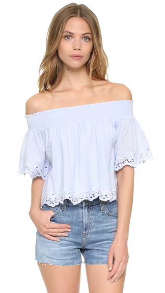 TULAROSA Odessa Top Ice Blue Shopbop