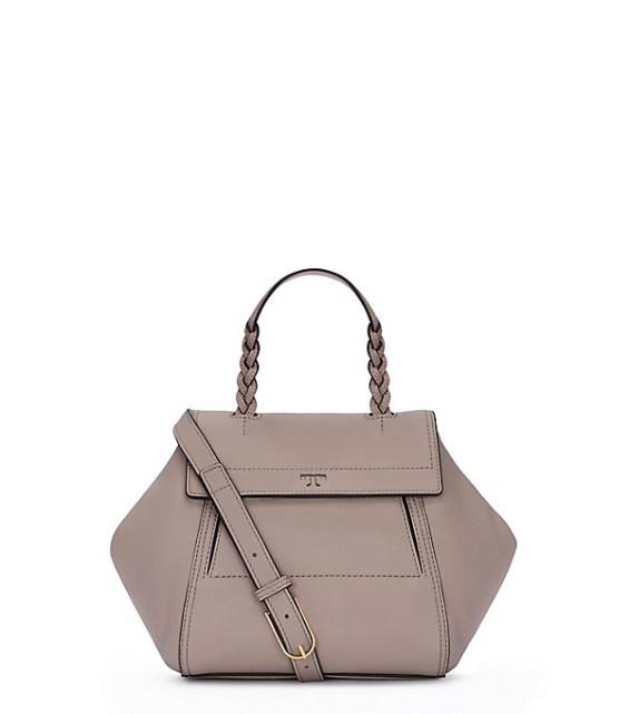 Tory Burch HALF-MOON SMALL SATCHEL French-Gray