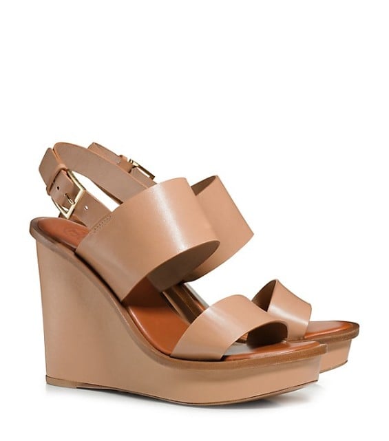 Tory Burch LEXINGTON WEDGE Natural Blush, Black tory burch spring event sale