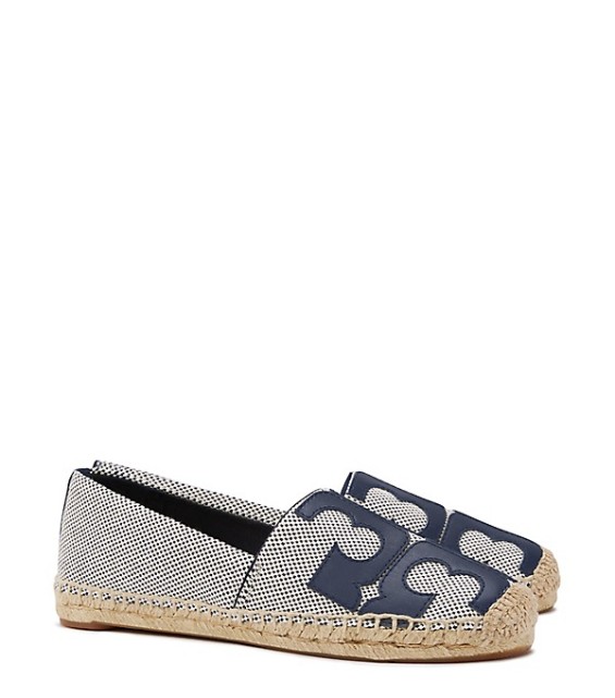 Tory Burch TIVOLI ESPADRILLE ECRU - BRIGHT NAVY / BRIGHT NAVY