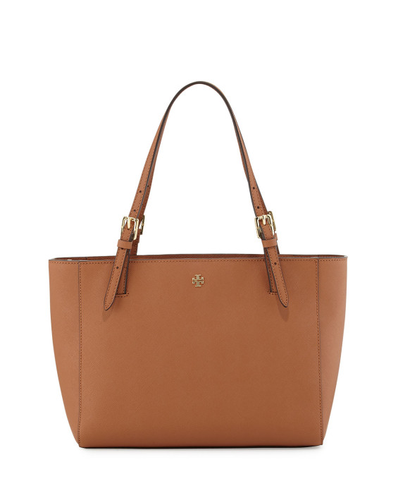 Tory Burch York Small Saffiano Tote Bag Luggage Neiman Marcus