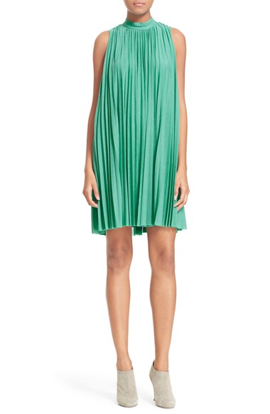 Tracy Reese Pleated Swing Dress Jade casual swing dresses for spring