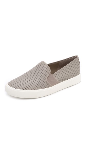 Vince Blair Perforated Slip On Sneakers Woodsmoke Shopbop