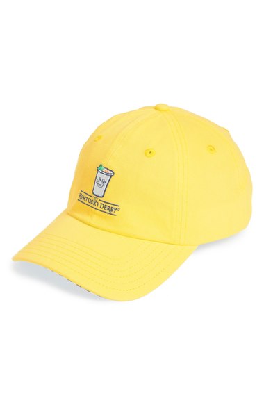 Vineyard Vines 'Mint Julep' Baseball Cap Goldenrod kentucky derby hats for women