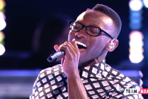 Powerful vocalist Brian Nhira performs the Sia hit in the hopes of staying on Team Adam.
