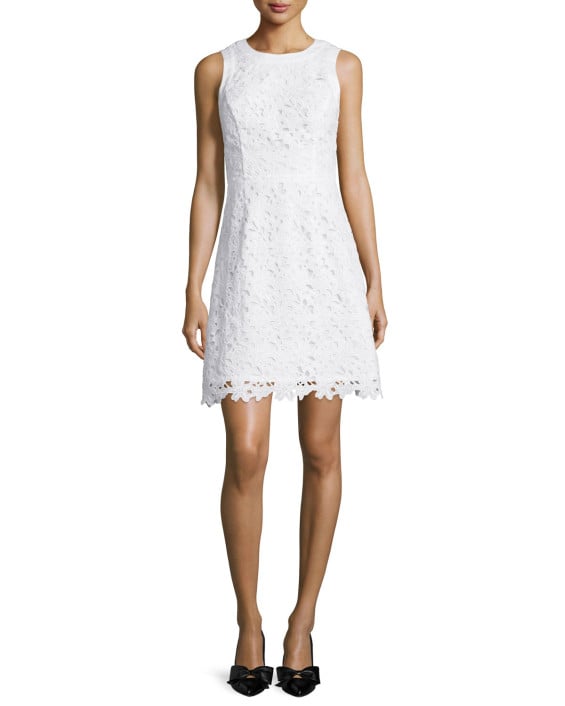 kate spade new york sleeveless lace a-line dress fresh white  a-line dresses for the kentucky derby
