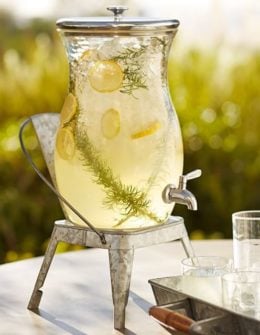 PB CLASSIC ACRYLIC DRINK DISPENSER Pottery Barn Free Shipping Sale