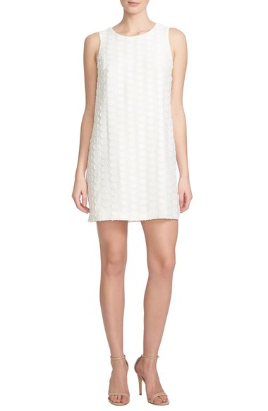 1.State Textured Dot Tie Back Shift Dress Cloud shift dresses for the kentucky derby