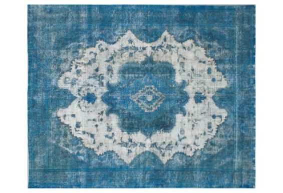 9'8"x12'2" Paris Persian Rug, Dull Azure One Kings Lane one kings lane rug blowout sale memorial day weekend