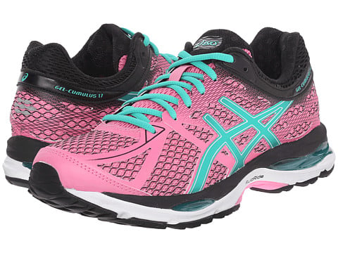 ASICS Gel-Cumulus® 17 Shoes Flamingo Green Black pink running shoes sneakers for spring summer