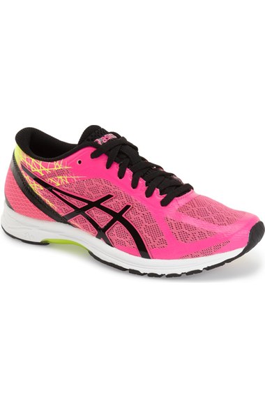 ASICS® 'GEL-DS Racer11' Running Shoe (Women) Hot Pink Black Flash Yellow pink running shoes sneakers for spring summer
