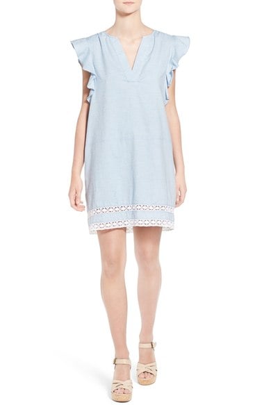 Amour Vert 'Darby' Cotton Babydoll Dress Chambray babydoll dresses for spring 2016