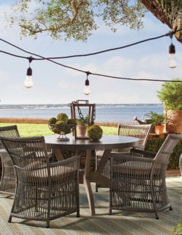 Birch Lane Monterey 5-Piece Teak Dining Set Wayfair wayfair patio furniture sale
