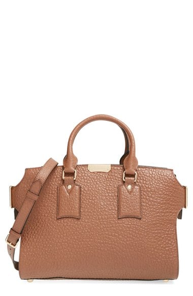 Burberry 'Signature Grain - Medium Gainsborough' Satchel Sepia Brown Honey Nordstrom designer clearance sale for women