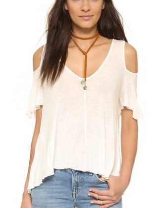 Free People Bittersweet Cold Shoulder Tee Shopbop memorial day weekend sales