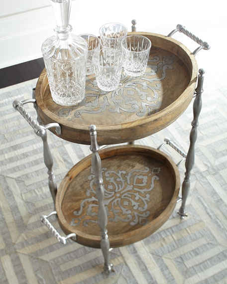GG Collection Heritage Bar Cart Neiman Marcus neiman decor and rug sale may 2016