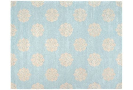 Greenwich Rug, Blue/Cream One Kings Lane Rug Blowout Memorial Day