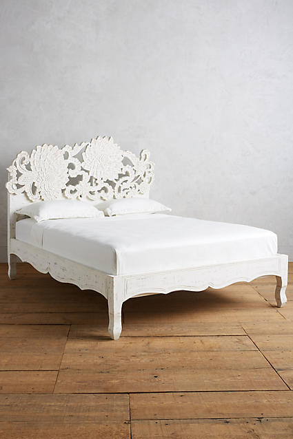 Handcarved Lotus Bed Anthropologie anthropologie mother's day weekend sale