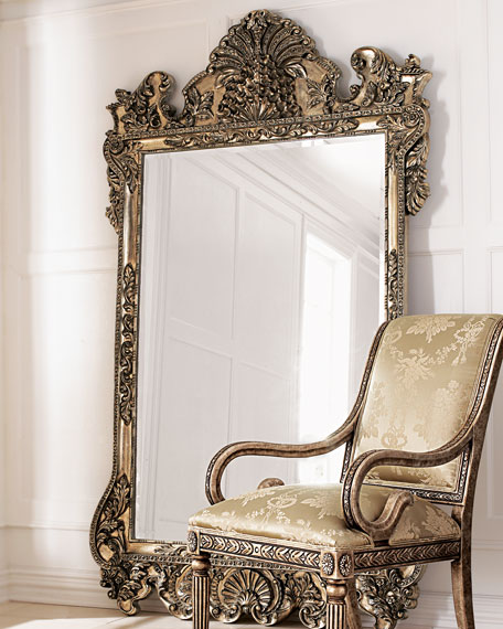 Handcrafted Floor Mirror 7' Neiman Marcus neiman decor and rug sale may 2016