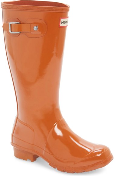 Hunter 'Original Gloss' Rain Boot (Little Kid & Big Kid) Iron Oxide Nordstrom designer clearance sale for kids