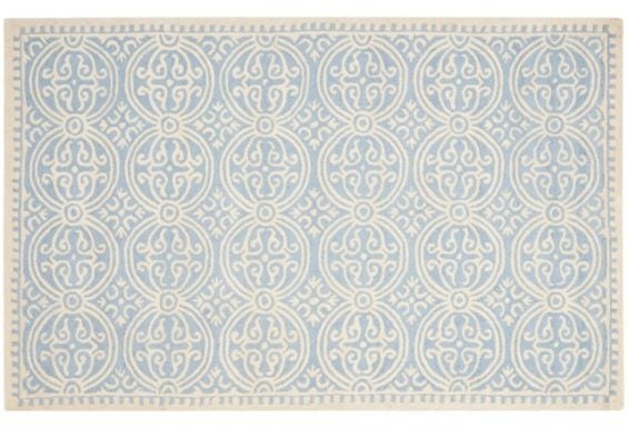 Jay Rug, Light Blue/Ivory One Kings Lane one kings lane rug blowout sale memorial day weekend