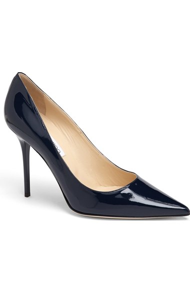 Jimmy Choo 'Abel' Pointy Toe Pump (Women) Navy Nordstrom nordstrom half yearly sale for women
