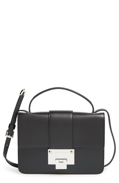 Jimmy Choo 'Rebel' Calfskin Leather Crossbody Bag Black Nordstrom nordstrom half yearly sale for women