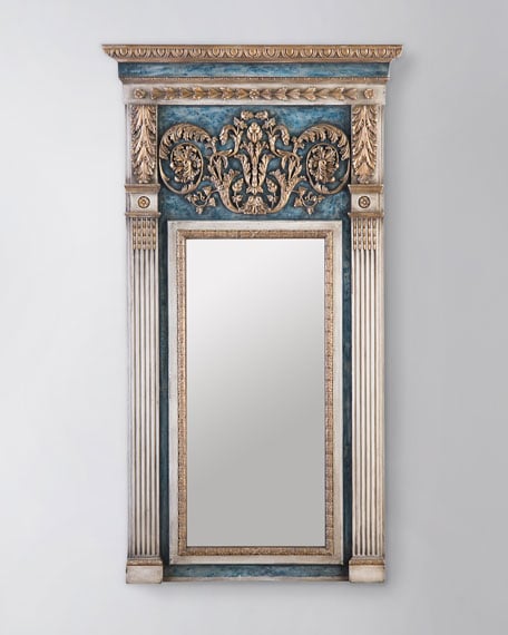 John-Richard Collection Chateau Mirror Blue Neiman Marcus neiman decor and rug sale may 2016