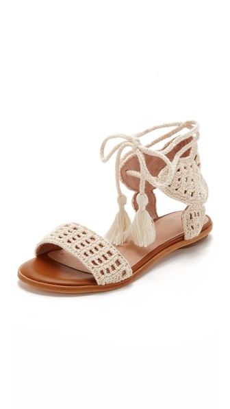 Joie Jolee Crocheted Sandals Natural  shopbop surprise sale for spring