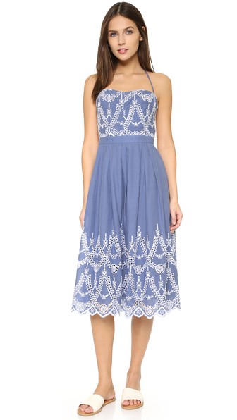 KENDALL + KYLIE Eyelet Halter Dress Tempest eyelet dresses spring 2016