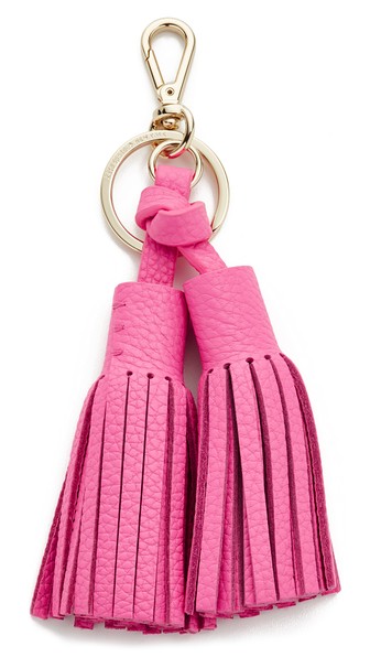 Kate Spade New York Double Leather Tassel Keychain Tulip Pink Shopbop surprise sale