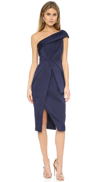 Keepsake Cold Shoulder Dress Dark Navy Shopbop shopbop memorial day sale 