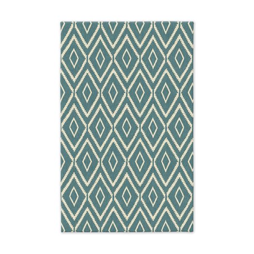 Kite Wool Kilim - Lapis West Elm west elm rug sale