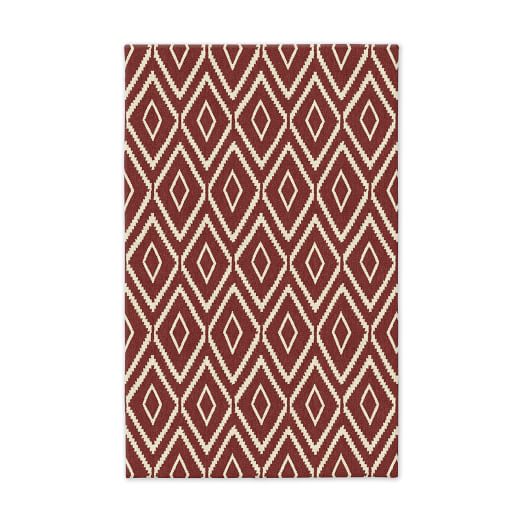Kite Wool Kilim - Rust West Elm Rug Sale