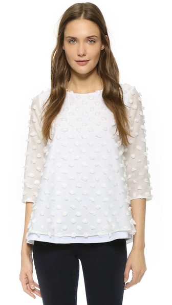 Lisa Perry Fringe Top White Shopbop surprise sale