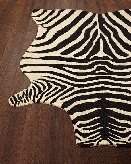 Loloi Rugs Jorge Zebra Outdoor Rug, 3'6" x 5'6" Neiman Marcus Decor and Rugs Sale
