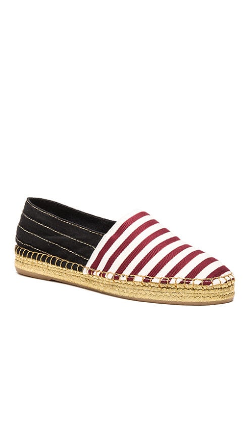 MARC JACOBS SIENNA FLAT ESPADRILLE Bordeaux White Stripes espadrille flats for spring 2016