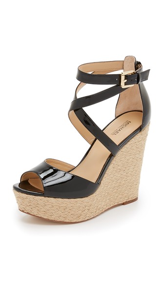MICHAEL Michael Kors Gabriella Wedge Sandals Black Shopbop surprise sale
