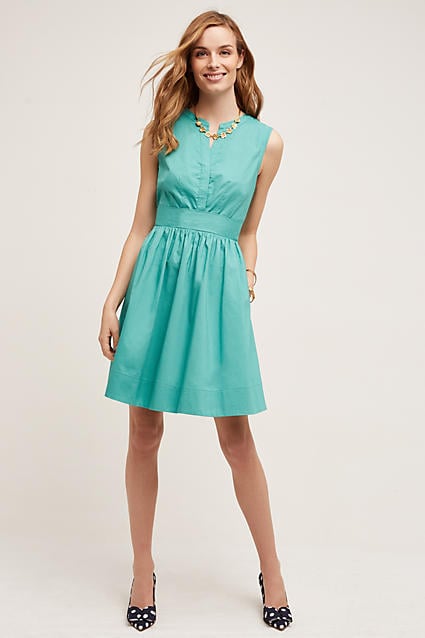 Maeve Adrian Shirtdress Blue Green Anthropologie anthropologie dresses sale summer dresses 2016