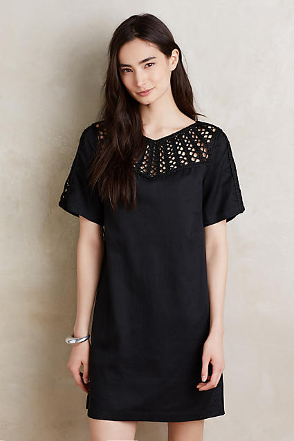 Maeve Battenburg Shift Dress Black Lace shift dresses for the kentucky derby