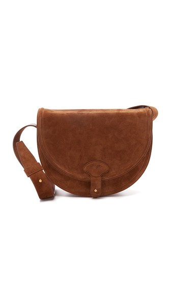 Maiyet Icon Suede Saddle Bag Cocoa shopbop surprise sale for spring