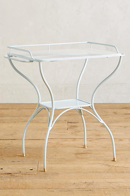 Marble-Topped Bar Table Blue Anthropologie anthropologie extra 30% off sale memorial day