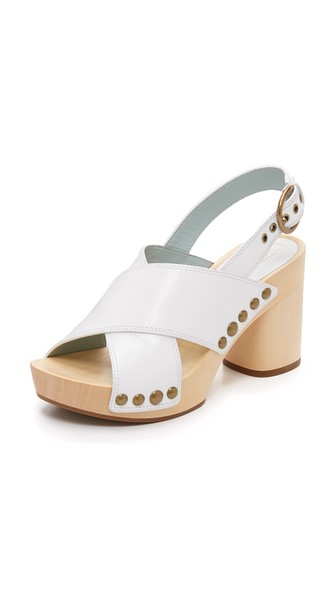Marc Jacobs Linda Crisscross Sandal Clogs White Black Shopbop shopbop memorial day sale 