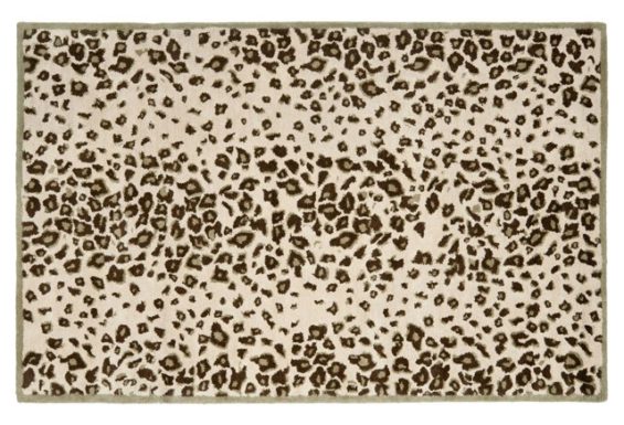 Martha Stewart Kalahari Leopard Print Rug, Beige/Multi One Kings Lane one kings lane rug blowout sale memorial day weekend