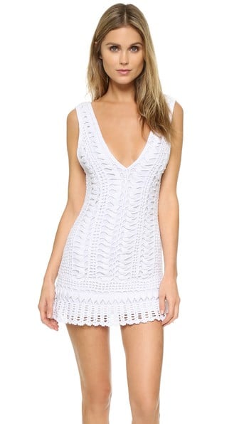 Melissa Odabash Alexis Crocheted Cover Up Dress White beach cover-ups