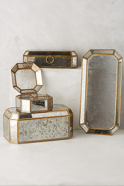 Mercury Glass Conservatory Jewelry Keeper Anthropologie anthropologie mother's day weekend sale