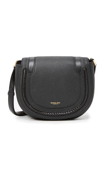 Michael Kors Collection Skorpios Medium Cross Body Bag Black shopbop surprise sale for spring